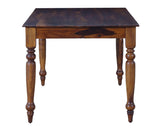 Calgary Solid Wood Six Seater Dining Set With Bench - Dining Set - Furniselan - Kapasi-Brown-Finish
