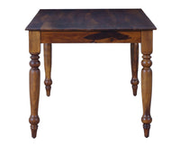 Calgary Solid Wood Six Seater Dining Set With Bench - Dining Set - Furniselan - Kapasi-Brown-Finish
