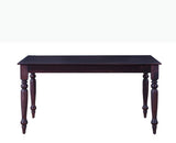 Calgary Solid Wood Six Seater Dining Set With Bench - Dining Set - Furniselan - Rosewood-Fine-Finish