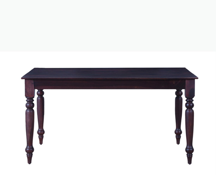 Calgary Solid Wood Six Seater Dining Set With Bench - Dining Set - Furniselan - Rosewood-Fine-Finish