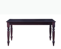 Calgary Solid Wood Six Seater Dining Set With Bench - Dining Set - Furniselan - Rosewood-Fine-Finish