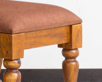 Calgary Solid Wood Stool - Stools - Furniselan - Kapasi-Brown-Finish