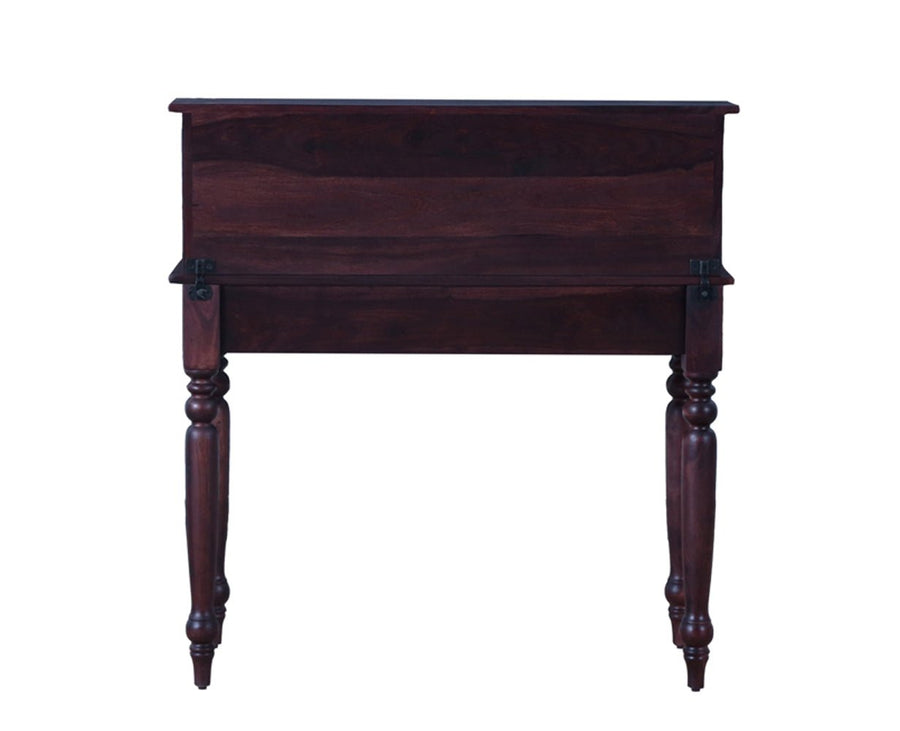 Calgary Solid Wood Study Table - Study Table - Furniselan - Rosewood-Fine-Finish