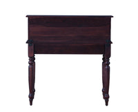 Calgary Solid Wood Study Table - Study Table - Furniselan - Rosewood-Fine-Finish
