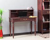 Calgary Solid Wood Study Table - Study Table - Furniselan - Rosewood-Fine-Finish