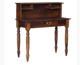 Calgary Solid Wood Study Table - Study Table - Furniselan - Kapasi-Brown-Finish