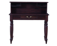 Calgary Solid Wood Study Table - Study Table - Furniselan - Rosewood-Fine-Finish