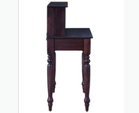 Calgary Solid Wood Study Table - Study Table - Furniselan - Rosewood-Fine-Finish