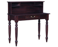 Calgary Solid Wood Study Table With Chair - Study Table - Furniselan - Rosewood-Fine-Finish