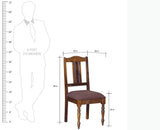 Calgary Solid Wood Study Table With Chair - Study Table - Furniselan - Kapasi-Brown-Finish