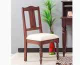 Calgary Solid Wood Study Table With Chair - Study Table - Furniselan - Rosewood-Fine-Finish