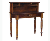 Calgary Solid Wood Study Table With Chair - Study Table - Furniselan - Kapasi-Brown-Finish