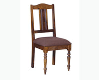 Calgary Solid Wood Study Table With Chair - Study Table - Furniselan - Kapasi-Brown-Finish