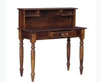 Calgary Solid Wood Study Table With Chair - Study Table - Furniselan - Kapasi-Brown-Finish