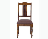 Calgary Solid Wood Study Table With Chair - Study Table - Furniselan - Kapasi-Brown-Finish