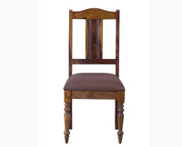 Calgary Solid Wood Study Table With Chair - Study Table - Furniselan - Kapasi-Brown-Finish