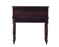 Calgary Solid Wood Study Table With Chair - Study Table - Furniselan - Rosewood-Fine-Finish