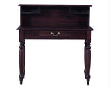 Calgary Solid Wood Study Table With Chair - Study Table - Furniselan - Rosewood-Fine-Finish