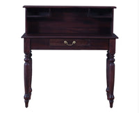 Calgary Solid Wood Study Table With Chair - Study Table - Furniselan - Rosewood-Fine-Finish