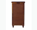 Calgary Solid Wood Tall 5 Drawer Chest Of Drawer - Bedside Table - Furniselan - Kapasi-Brown-Finish