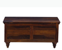 Calgary Solid Wood Trunk Box - Trunks & Cabinets - Furniselan-Kapasi-Brown-Finish
