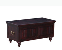Calgary Solid Wood Trunk Box - Trunks & Cabinets - Furniselan-Rosewood-Fine-Finish