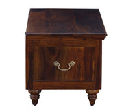 Calgary Solid Wood Trunk Box - Trunks & Cabinets - Furniselan-Kapasi-Brown-Finish