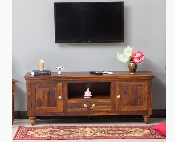 Calgary Solid Wood Tv Cabinet - Tv Cabinet - Furniselan