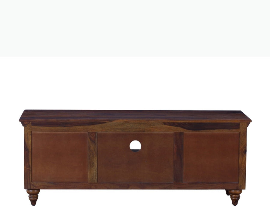 Calgary Solid Wood Tv Cabinet - Tv Cabinet - Furniselan-Kapasi-Brown-Finish