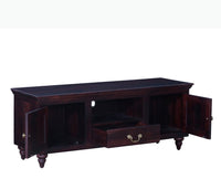 Calgary Solid Wood Tv Cabinet - Tv Cabinet - Furniselan-Rosewood-Fine-Finish 