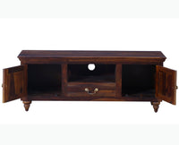 Calgary Solid Wood Tv Cabinet - Tv Cabinet - Furniselan-Kapasi-Brown-Finish