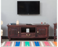 Calgary Solid Wood Tv Cabinet - Tv Cabinet - Furniselan-Rosewood-Fine-Finish
