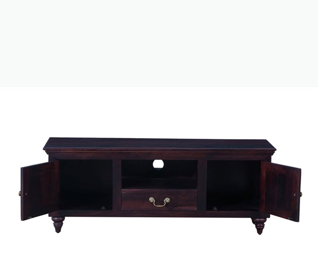 Calgary Solid Wood Tv Cabinet - Tv Cabinet - Furniselan-Rosewood-Fine-Finish 