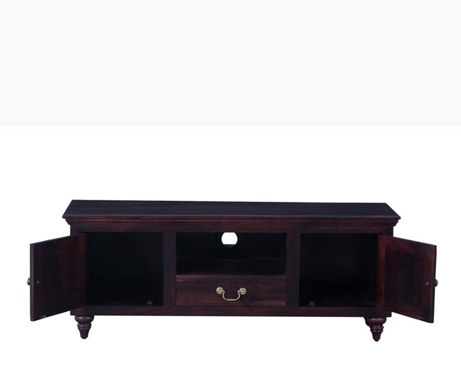 Calgary Solid Wood Tv Cabinet - Tv Cabinet - Furniselan-Rosewood-Fine-Finish 