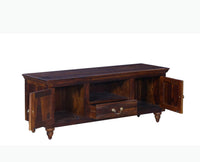 Calgary Solid Wood Tv Cabinet - Tv Cabinet - Furniselan-Kapasi-Brown-Finish