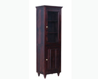 Calgary Solid Wood Two Door Book Case - Bookshelf - Furniselan - Rosewood-Fine-Finish
