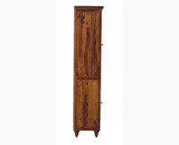 Calgary Solid Wood Two Door Book Case - Bookshelf - Furniselan - Kapasi-Brown-Finish