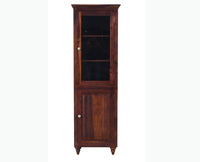 Calgary Solid Wood Two Door Book Case - Bookshelf - Furniselan - Kapasi-Brown-Finish