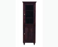 Calgary Solid Wood Two Door Book Case - Bookshelf - Furniselan - Rosewood-Fine-Finish