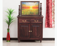 Calgary Solid Wood Two Door Sideboard - Sideboard - Furniselan - Rosewood-Fine-Finish