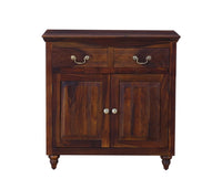 Calgary Solid Wood Two Door Sideboard - Sideboard - Furniselan - Kapasi-Brown-Finish