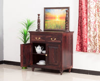Calgary Solid Wood Two Door Sideboard - Sideboard - Furniselan - Rosewood-Fine-Finish