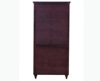 Calgary Solid Wood Two Doors Wardrobe - Wardrobes & Cabinets - Furniselan-Rosewood Fine Finish