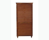 Calgary Solid Wood Two Doors Wardrobe - Wardrobes & Cabinets - Furniselan - Kapasi-Brown-Finish