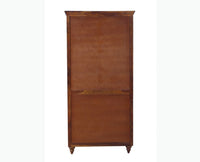 Calgary Solid Wood Two Doors Wardrobe - Wardrobes & Cabinets - Furniselan - Kapasi-Brown-Finish