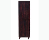 Calgary Solid Wood Two Doors Wardrobe - Wardrobes & Cabinets - Furniselan-Rosewood Fine Finish