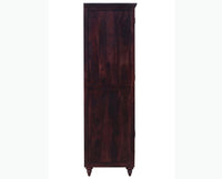 Calgary Solid Wood Two Doors Wardrobe - Wardrobes & Cabinets - Furniselan-Rosewood Fine Finish