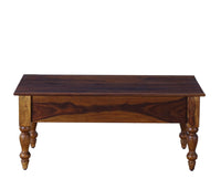 Calgary Solid Wood Two Drawer Coffee Table - Coffee Table - Furniselan - Kapasi-Brown-Finish