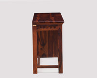 Cape Town Solid Wood Writing Study Table, Study Laptop Desk with Two Drawers & One Door including Chair - Study Table - Furniselan - Maple-Finish