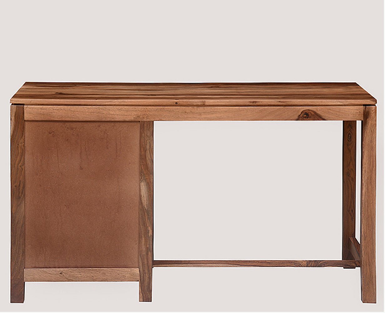Buy Solid Wood Writing Study Table, Study Laptop Desk with Three ...